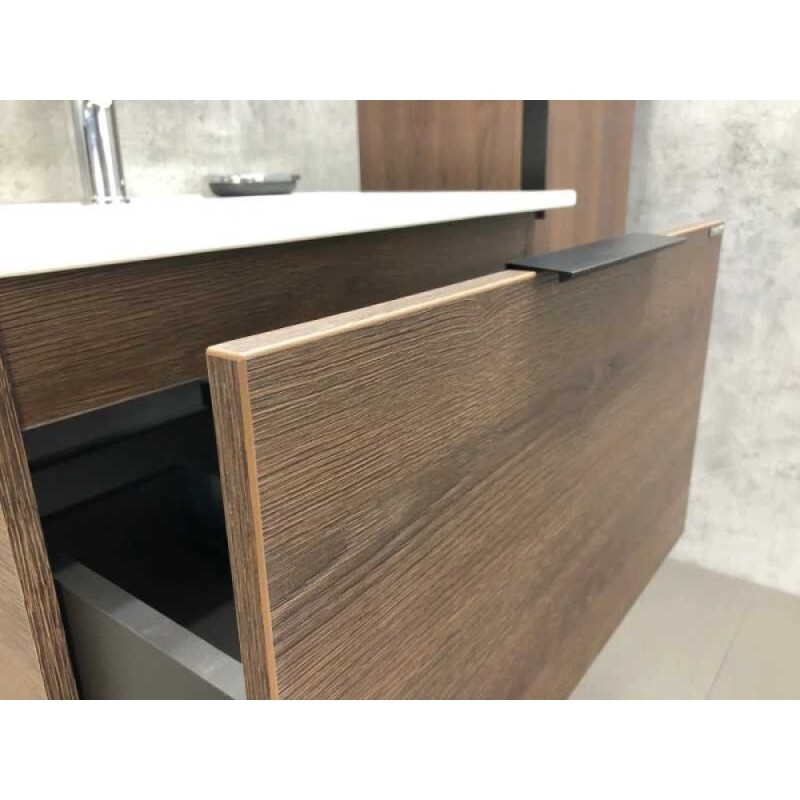 Тумба Comforty Франкфурт, 60 см, дуб шоколадно-коричневый с раковиной Comforty, 00004150530 (00004150530CF)