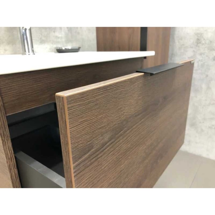 Тумба Comforty Франкфурт, 60 см, дуб шоколадно-коричневый с раковиной Comforty, 00004150530 (00004150530CF)
