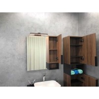 Зеркальный шкаф Comfortу Штутгарт, 75 см, правый, дуб тёмно-коричневый, 00004151037 (00004151037CF)