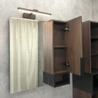Зеркальный шкаф Comfortу Франкфурт, 75 см, правый, дуб шоколадно-коричневый, 00004151044 (00004151044CF)