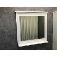 Зеркало Comfortу Феррара, 80 см, без подсветки, белый глянцевый, 00004151059 (00004151059CF)