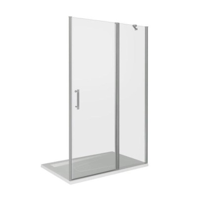 Душевая дверь Good Door Mokka WTW-110-C-WE, МК00005, 110 см, стекло прозрачное, профиль белый