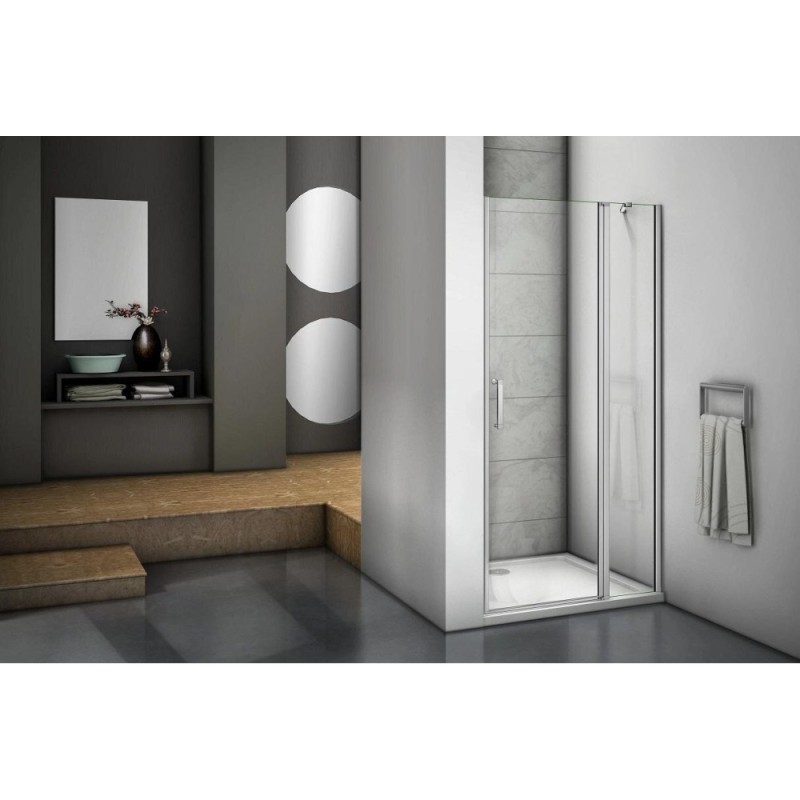 Душевая дверь Good Door Mokka WTW-110-C-WE, МК00005, 110 см, стекло прозрачное, профиль белый