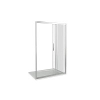 Душевая дверь в нишу Good Door Orion WTW-140-G-CH, 140 х 185 см, стекло матовое Грейп, хром, ОР00005