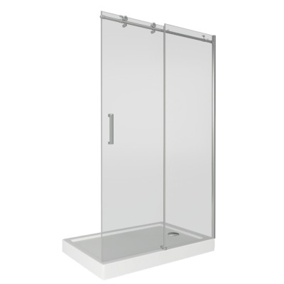 Душевая дверь в нишу Good Door Puerta WTW-130-C-CH, 130 х 195 см, стекло прозрачное, хром, ПУ00006