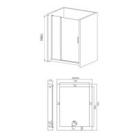 Душевая дверь в нишу Good Door Mokka WTW-120-C-WE, 120 х 185 см, стекло прозрачное, белый, МК00006