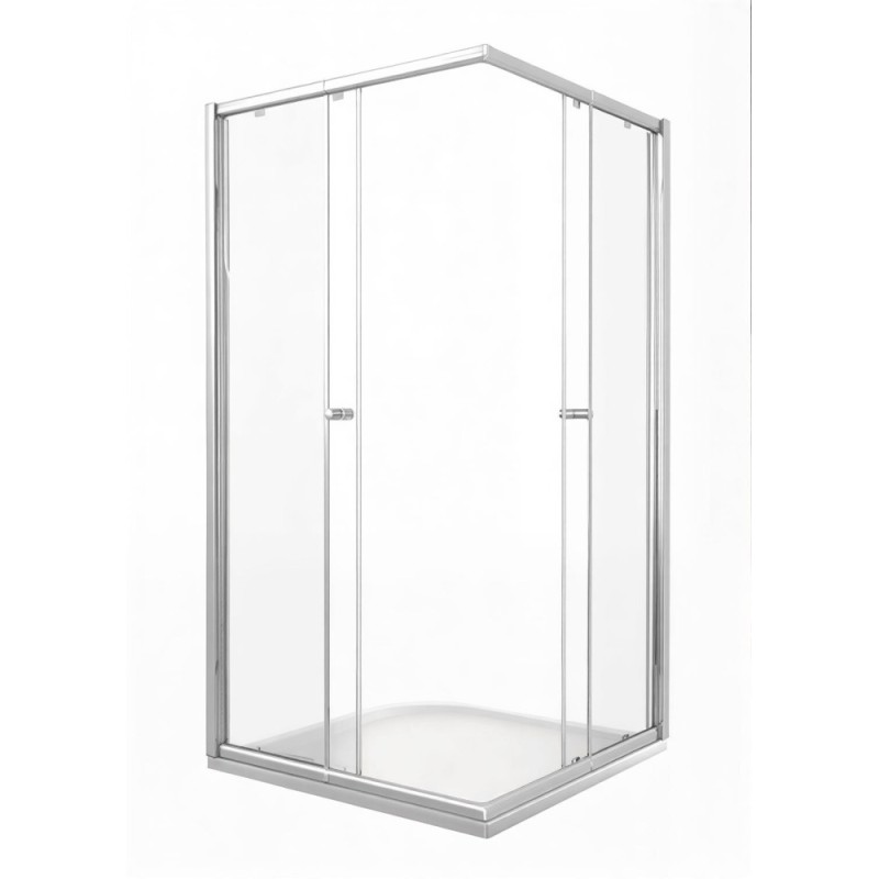 Душевое ограждение Good Door Lira CR-90-C-CH, 90 х 90 х 185 см, стекло прозрачное, профиль хром, ЛИ00006