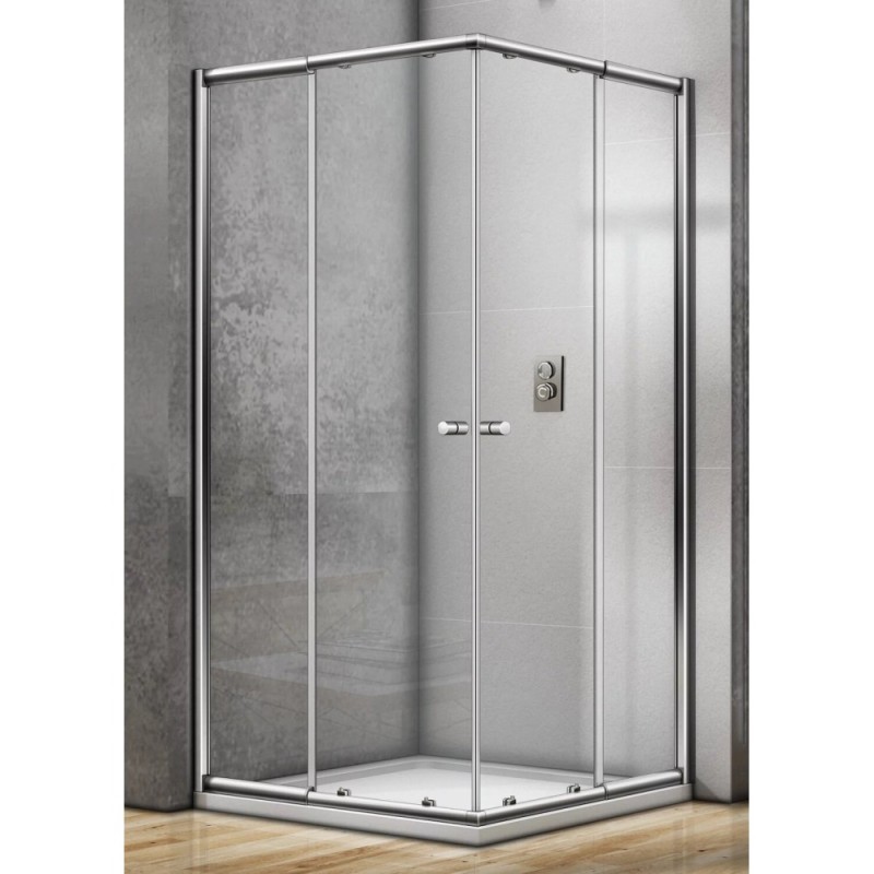 Душевое ограждение Good Door Lira CR-90-C-CH, 90 х 90 х 185 см, стекло прозрачное, профиль хром, ЛИ00006