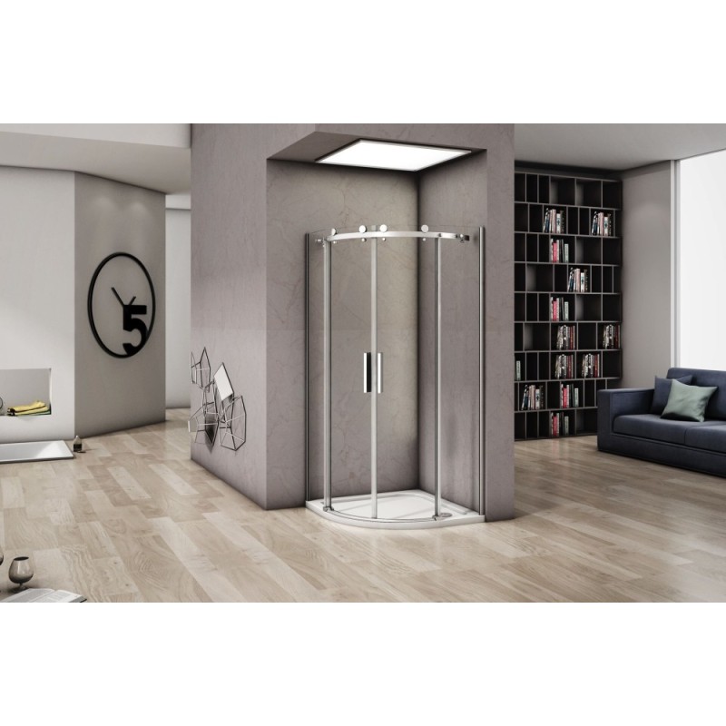 Душевое ограждение Good Door Altair R-TD-90-C-CH, 90 х 90 х 195 см, стекло прозрачное, хром, АЛ00007