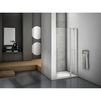 Душевая дверь в нишу Good Door Mokka WTW-130-C-WE, 130 х 185 см, стекло прозрачное, белый, МК00007