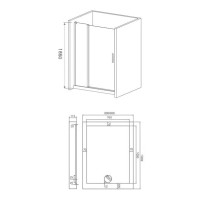 Душевая дверь в нишу Good Door Mokka WTW-130-C-WE, 130 х 185 см, стекло прозрачное, белый, МК00007