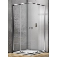 Душевое ограждение Good Door Lira CR-100-C-CH, 100 х 100 х 185 см, стекло прозрачное, профиль хром, ЛИ00007