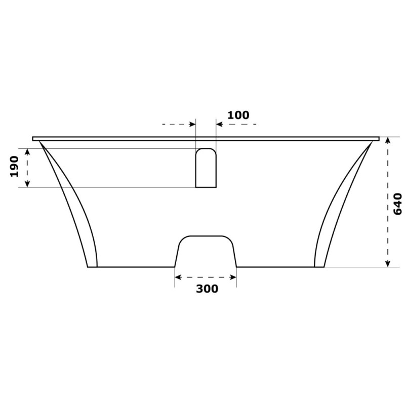 Ванна из искусственного камня Good Door Мадрид 170 x 80 см, серый, ВА00007