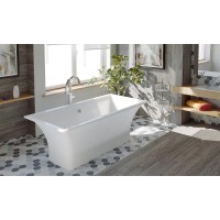 Ванна из искусственного камня Good Door Мадрид 170 x 80 см, серый, ВА00007