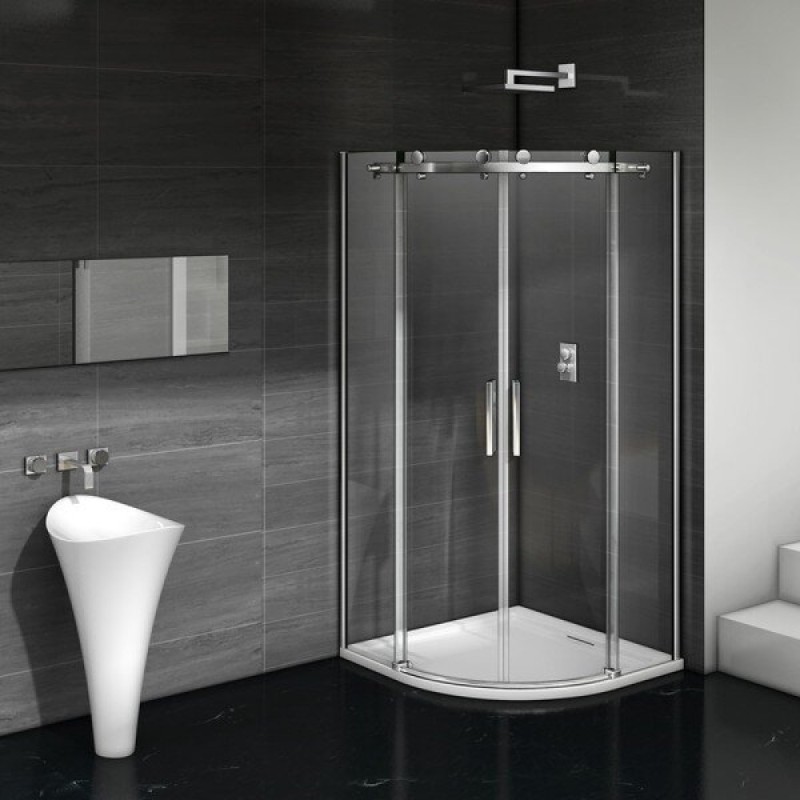 Душевое ограждение Good Door Galaxy R-TD-90-C-CH, 90 х 90 х 195 см, стекло прозрачное, хром, ГЛ00008