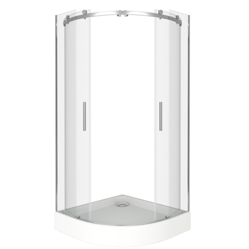 Душевое ограждение Good Door Galaxy R-TD-90-C-CH, 90 х 90 х 195 см, стекло прозрачное, хром, ГЛ00008