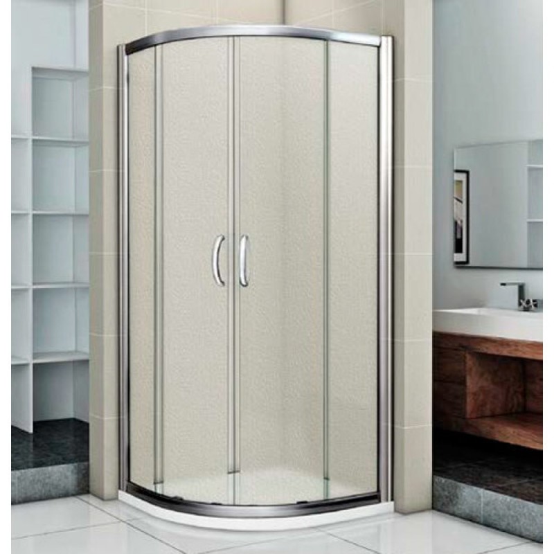 Душевой уголок Good Door Infinity R-100-G-CH, 100 х 100 х 185, стекло матовое Грейп, хром, ИН00009