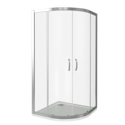 Душевой уголок Good Door Infinity R-100-G-CH, 100 х 100 х 185, стекло матовое Грейп, хром, ИН00009