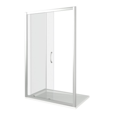 Душевая дверь в нишу Good Door Latte WTW-120-C-WE, 120 х 185 см, стекло прозрачное, белый, ЛА00009