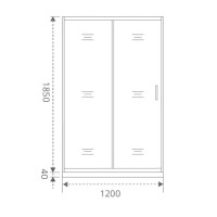 Душевая дверь в нишу Good Door Latte WTW-120-C-WE, 120 х 185 см, стекло прозрачное, белый, ЛА00009