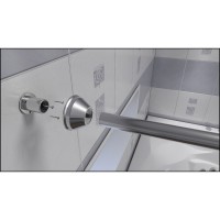 Карниз для ванны Bas КЗ00009 150 см прямой, нержавеющая сталь