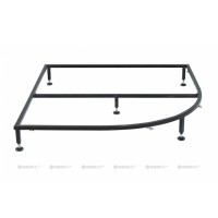 Поддон для душа Aquanet Stone Lite 100 х 100 см, с каркасом и панелью, литьевой мрамор (229268)