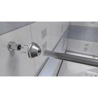 Карниз для ванны Bas КЗ00011, 170 см, прямой, хром