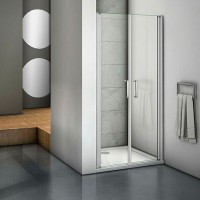 Душевая дверь в нишу Good Door Mokka DR-80-C-WE, 80 х 185 см, стекло прозрачное, белый, МК00011