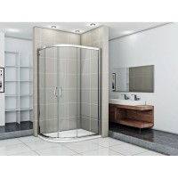 Душевое ограждение Good Door Infinity R-120-C-CH, 120 х 80 х 185 см, стекло прозрачное, хром, ИН00011