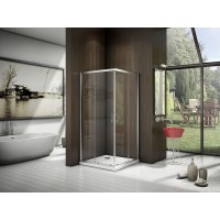 Душевой уголок Good Door Neo CR-80-C-CH, 80 х 80 х 185 см, стекло прозрачное, профиль хром, НЕ00011
