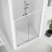 Душевая дверь Bas Cube WTW-120-C-CH 120 см, профиль хром, стекло прозрачное, КУ00012