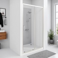 Душевая дверь Bas Cube WTW-120-C-CH 120 см, профиль хром, стекло прозрачное, КУ00012