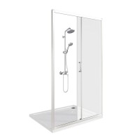 Душевая дверь Bas Cube WTW-120-C-CH 120 см, профиль хром, стекло прозрачное, КУ00012
