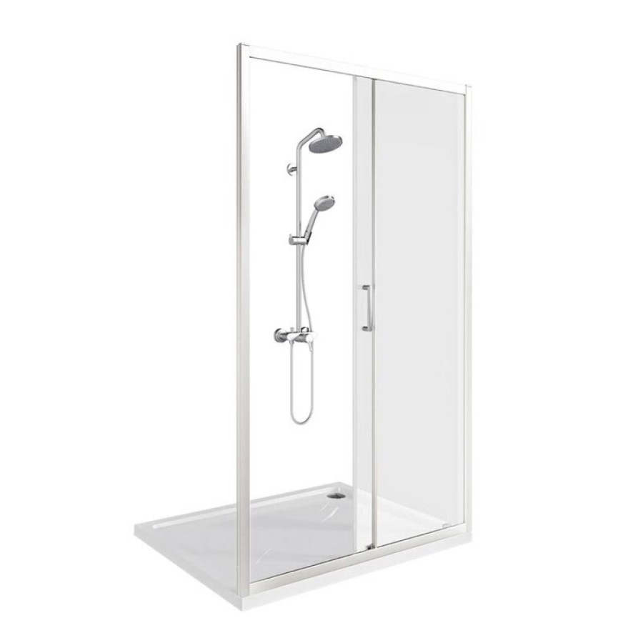 Душевая дверь Bas Cube WTW-120-C-CH 120 см, профиль хром, стекло прозрачное, КУ00012