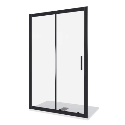 Душевая дверь Good Door Cofe WTW-130-C-B, 130 х 190 см, стекло прозрачное, профиль черный, КФ00012