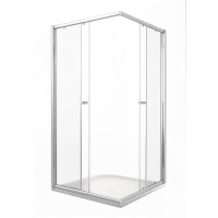 Душевое ограждение Good Door Lira CR-80-C-CH, 80 х 80 х 185 см, стекло прозрачное, профиль хром, ЛИ00012