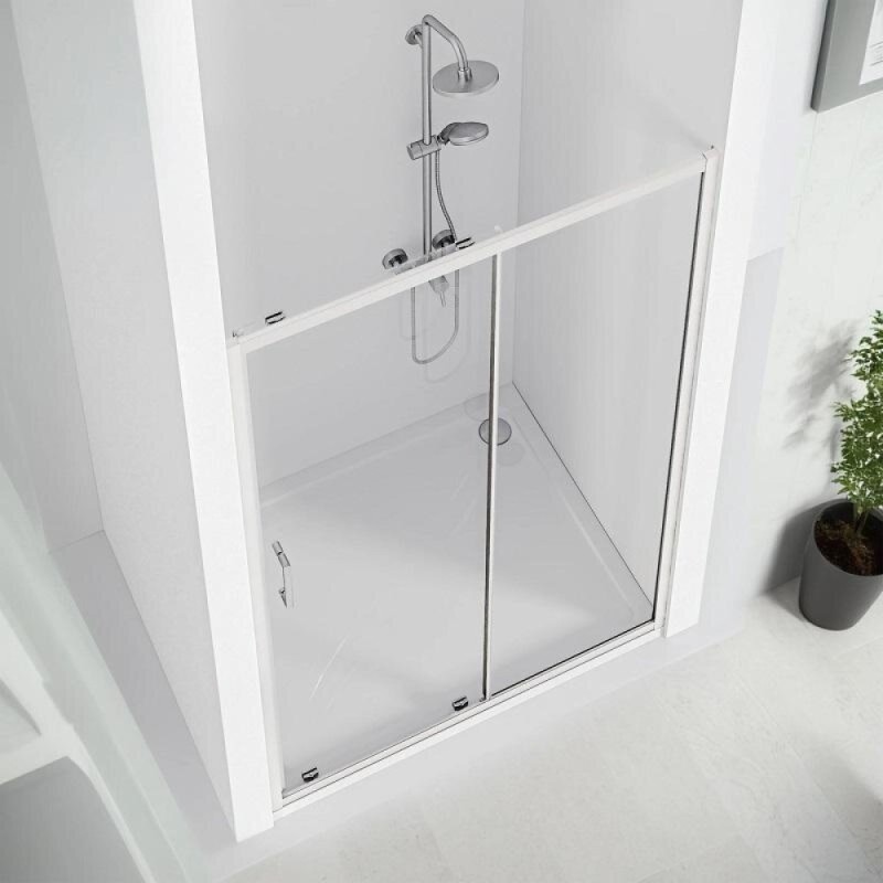 Душевая дверь Good Door Cube WTW-130-C-CH, КУ00013, 130 см, стекло прозрачное, профиль хром