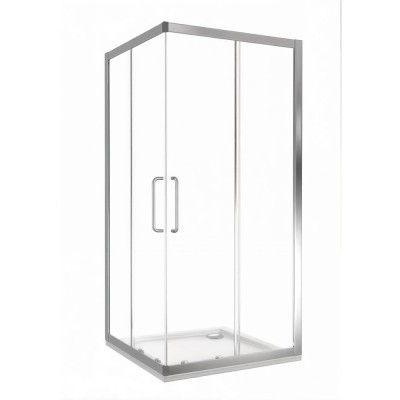 Душевой уголок Good Door Neo CR-90-C-CH, 90 х 90 х 185 см, стекло прозрачное, профиль хром, НЕ00013