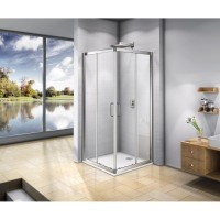 Душевой уголок Good Door Neo CR-90-C-CH, 90 х 90 х 185 см, стекло прозрачное, профиль хром, НЕ00013