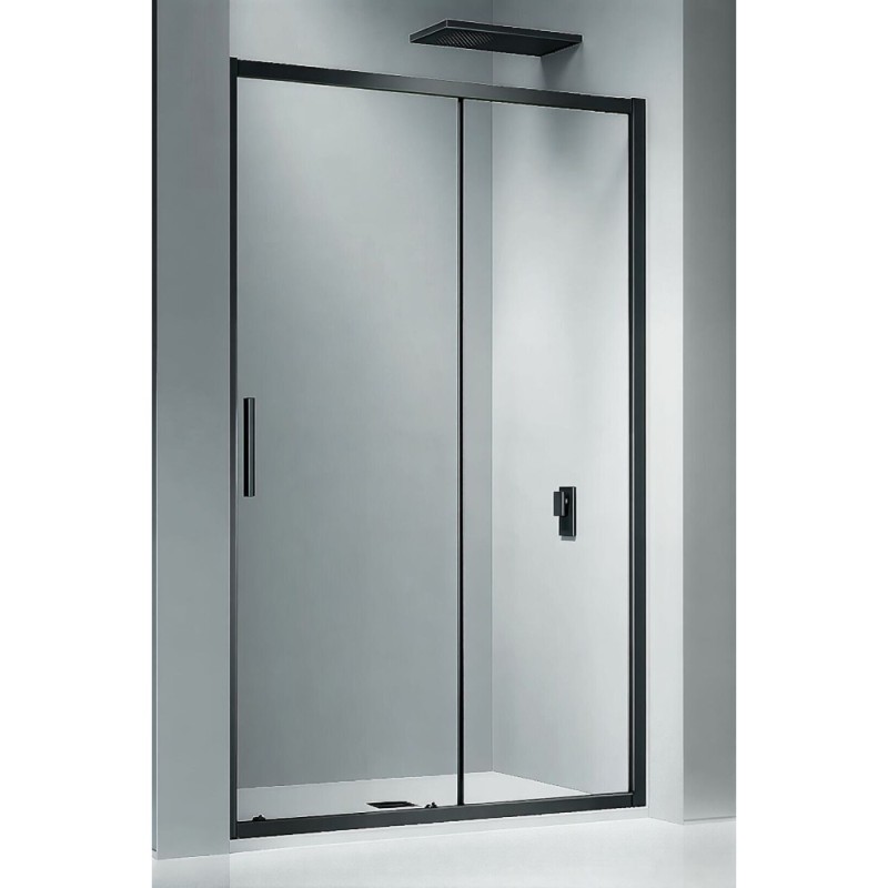 Душевая дверь Good Door Cofe WTW-140-C-B, 140 х 190 см, стекло прозрачное, профиль черный, КФ00013