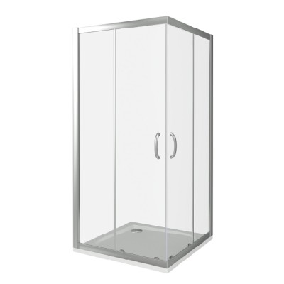 Душевое ограждение Good Door Infinity CR -80-C-CH, 80 х 80 х 185 см, стекло прозрачное, хром, ИН00014