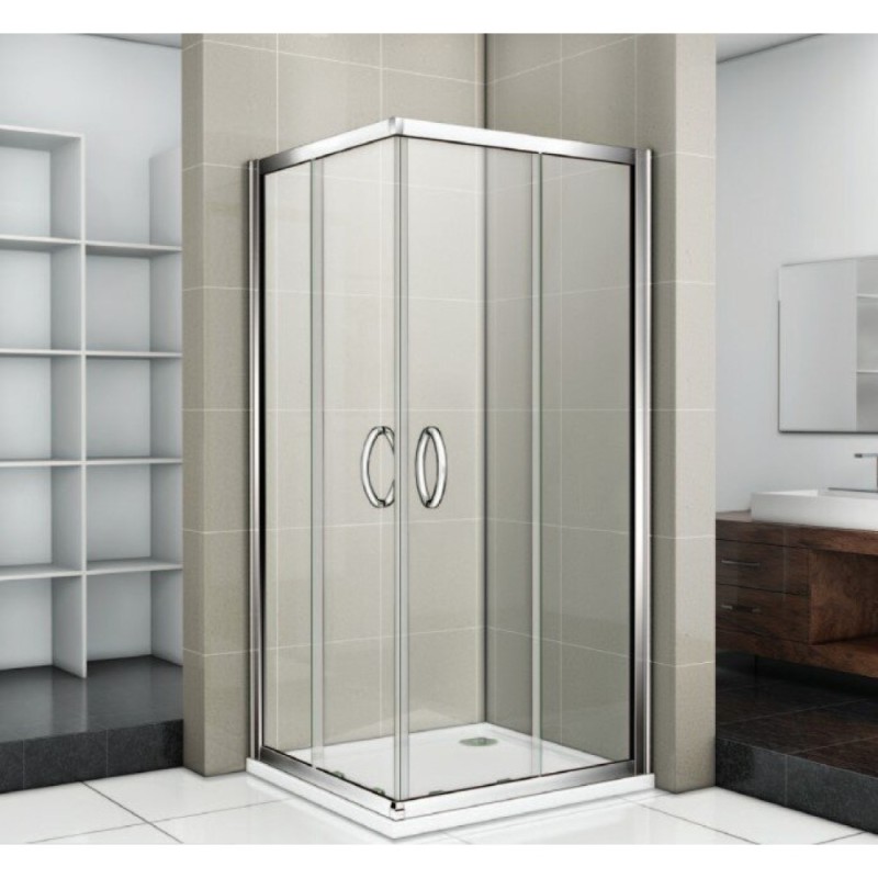 Душевое ограждение Good Door Infinity CR -80-C-CH, 80 х 80 х 185 см, стекло прозрачное, хром, ИН00014