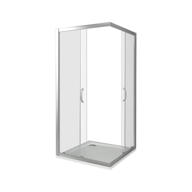 Душевое ограждение Good Door Infinity CR -80-C-CH, 80 х 80 х 185 см, стекло прозрачное, хром, ИН00014