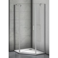 Душевое ограждение Good Door Mokka PNT-90-C-WE, 90 х 90 х 185 см, стекло прозрачное, профиль белый, МК00014