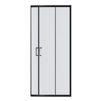 Душевой уголок Good Door Cube R-90-C-B, КУ00017, 90 х 90 см, стекло прозрачное, профиль чёрный