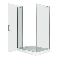 Душевой уголок Good Door Pandora WCD130*90, ПД00017, 130 х 90 см, стекло прозрачное, профиль хром