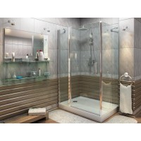 Душевой уголок Good Door Pandora WCD130*90, ПД00017, 130 х 90 см, стекло прозрачное, профиль хром