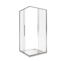 Душевое ограждение Good Door Idea CR-100-C-CH, 100 х 100 x 195 см, стекло прозрачное, профиль хром, ИД00017