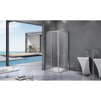 Душевое ограждение Good Door Idea CR-100-C-CH, 100 х 100 x 195 см, стекло прозрачное, профиль хром, ИД00017