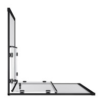 Душевой уголок Good Door Cube CR-80-C-B, КУ00019, 80 х 80 см, стекло прозрачное, профиль чёрный